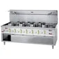 HY193 Diamond 7 Burner Wok Stove with Water Curtain