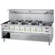 HY193 Diamond 7 Burner Wok Stove with Water Curtain - JD Catering Equipments Ltd