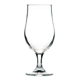 HY227 Onis Munique Stemmed Beer Glasses Nucleated UKCA 370ml (Pack of 6) - JD Catering Equipments Ltd
