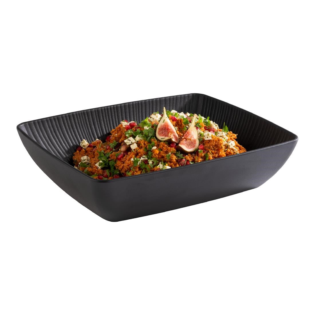 HY367 APS Nero Bowl GN 1/2 Black 325x265x75mm