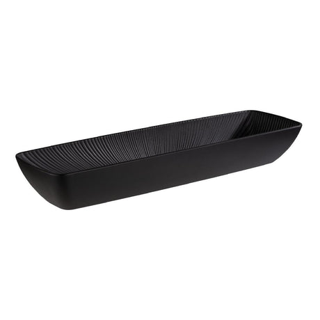 HY382 APS Nero Bowl GN 2/4 Black 530x162x75mm