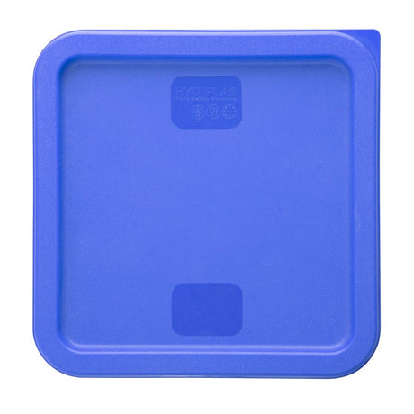 HY411 - Hygiplas Square Food Storage Container Lid Blue Medium