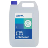 HY533 Cleenol Drain & Sink Unblocker 5Ltr (Pack of 2) - JD Catering Equipments Ltd