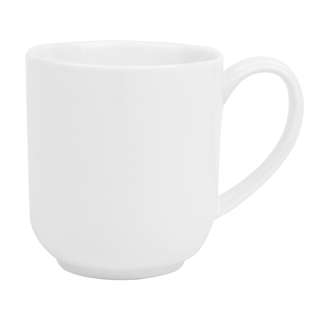 HY541 Olympia Whiteware Large Rounded Mug - 410ml (Box 6)