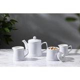 HY548 Olympia Whiteware Pier Teapot - 500ml (Box 2)