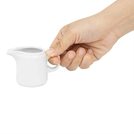 HY543 Olympia Whiteware Handled Jug - 65ml (Box 12)