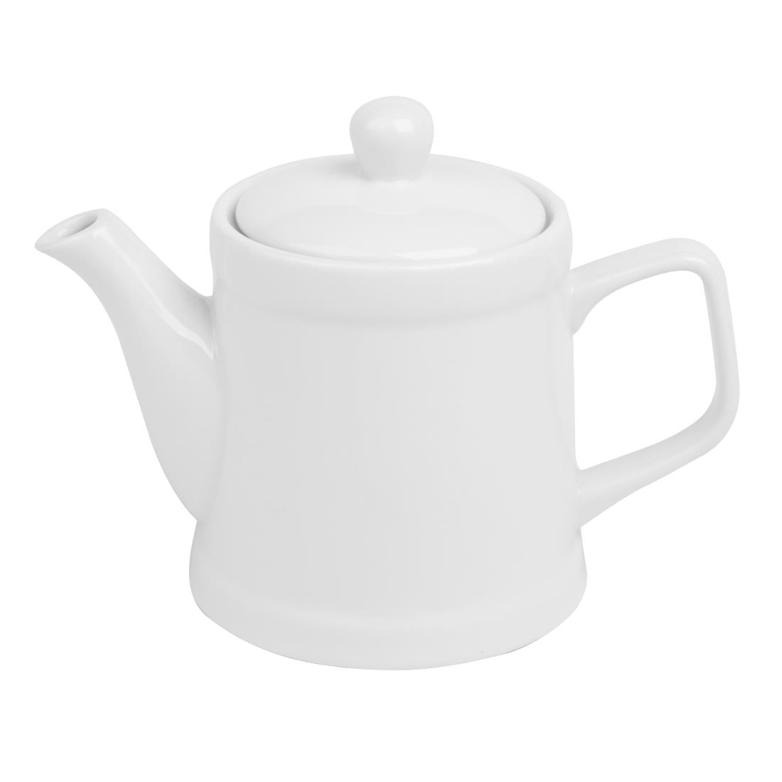 HY548 Olympia Whiteware Pier Teapot - 500ml (Box 2)