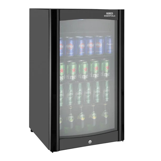 HY599 Nisbets Essentials Single Door Back Bar Cooler 98Ltr