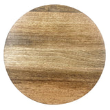 HY753 Olympia Round Display Stand Mango Wood with Metal Legs 250x80mm