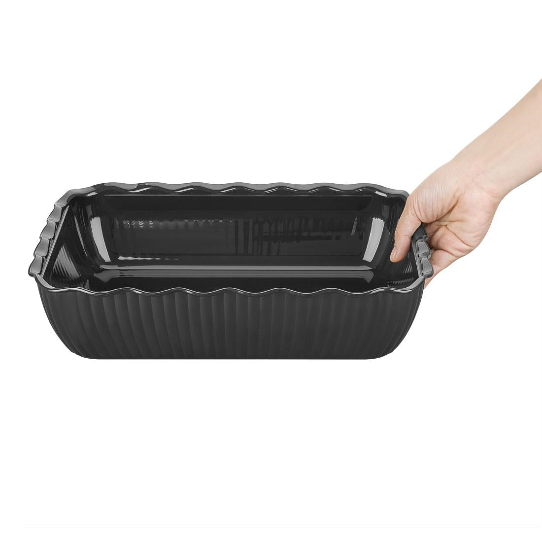 HY800 Olympia Kristallon Large Salad Crock - Black