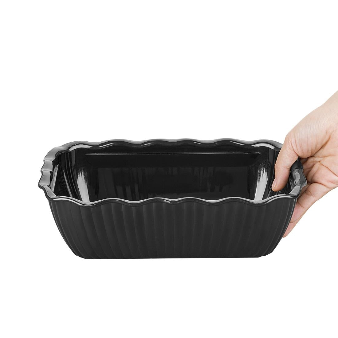 HY803 Olympia Kristallon Medium Salad Crock - Black