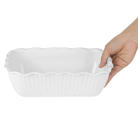 HY804 Olympia Kristallon Medium Salad Crock - White