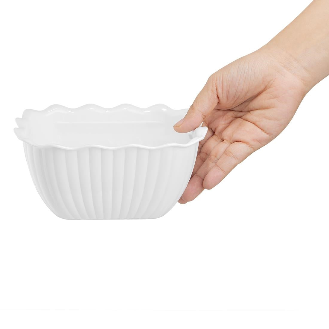 HY807 Olympia Kristallon Small Salad Crock - White
