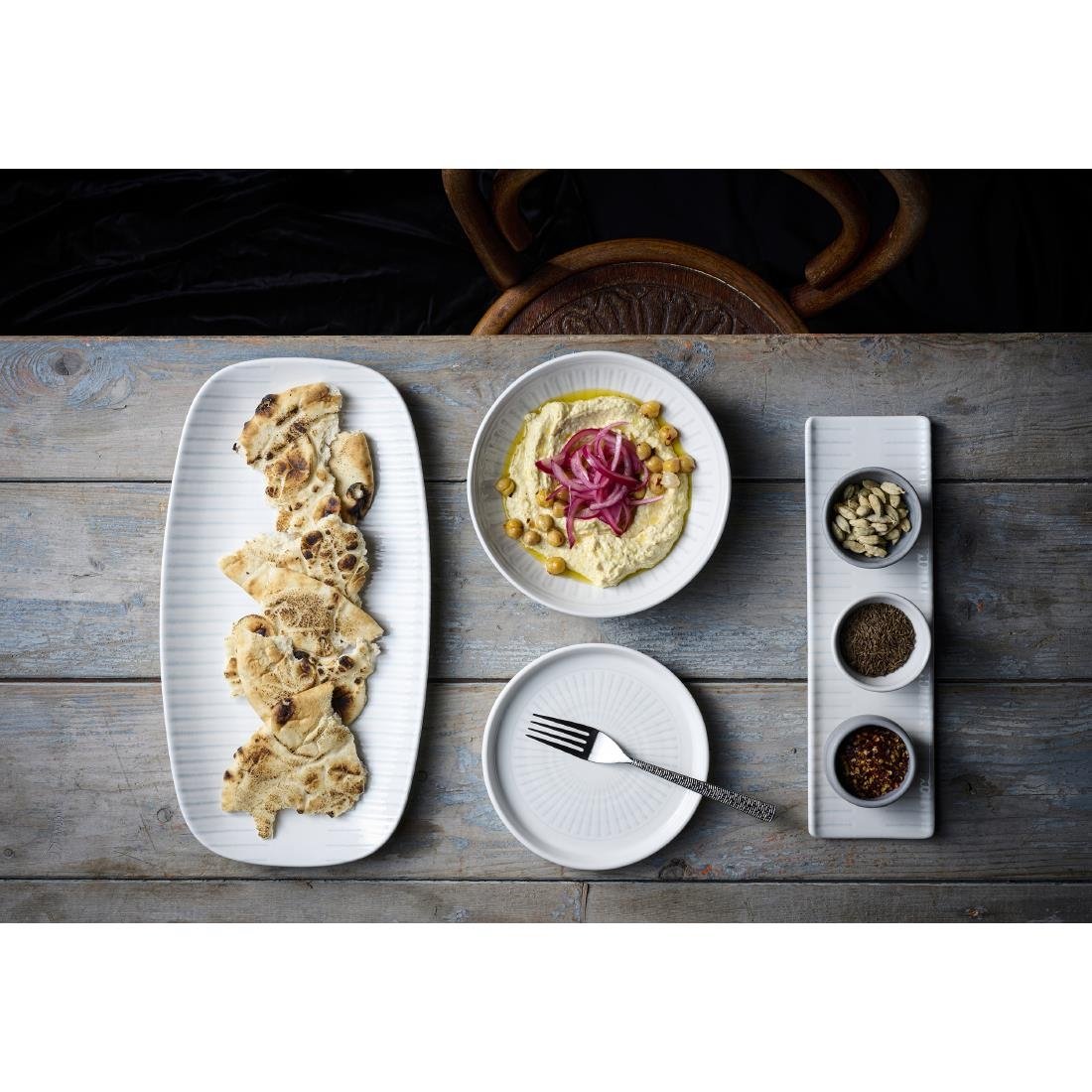 HY918 Churchill Era Grey Oblong Plates 300x90mm (Pack of 6)