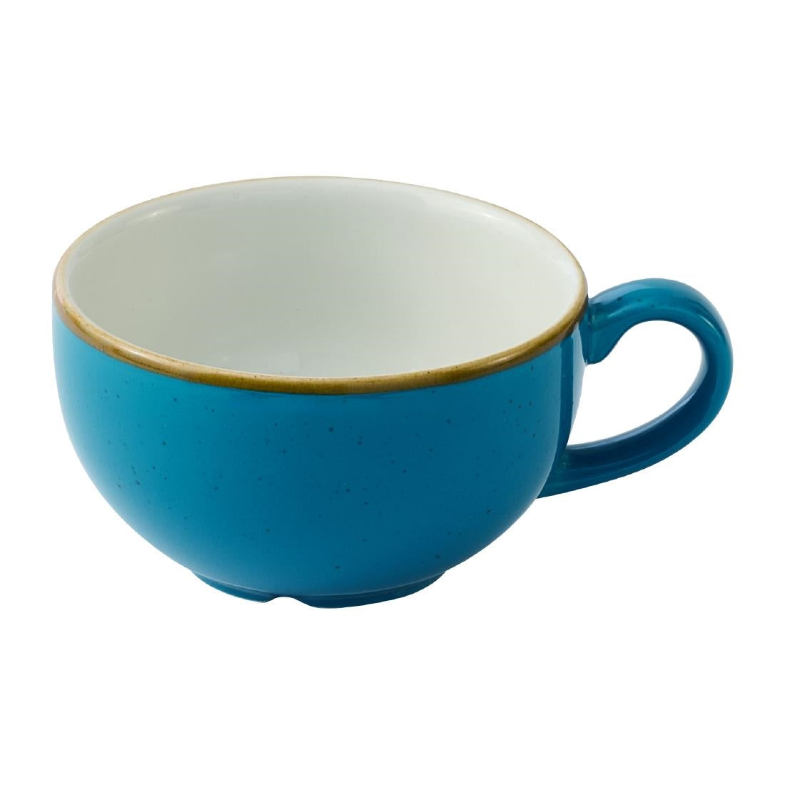 HY934 Churchill Stonecast Java Blue Cafe Cappuccino Cups 236ml (Pack of 12)