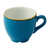 HY935 Churchill Stonecast Java Blue Cafe Espresso Cups 103ml (Pack of 12) - JD Catering Equipments Ltd