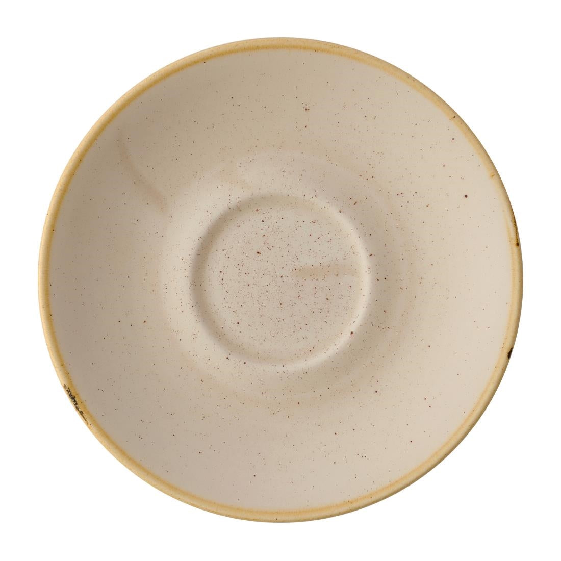 HY946 Churchill Stonecast Nutmeg Cream Cafe Cappuccino Saucers 158mm (Pack of 12)