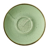HY956 Churchill Stonecast Sage Green Cafe Cappuccino Saucers 158mm (Pack of 12) - JD Catering Equipments Ltd