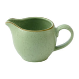 HY960 Churchill Stonecast Sage Green Profile Jugs 118ml (Pack of 4) - JD Catering Equipments Ltd