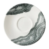 HY966 Churchill China Tide Black Cappuccino Saucers 158mm (Pack of 12) - JD Catering Equipments Ltd