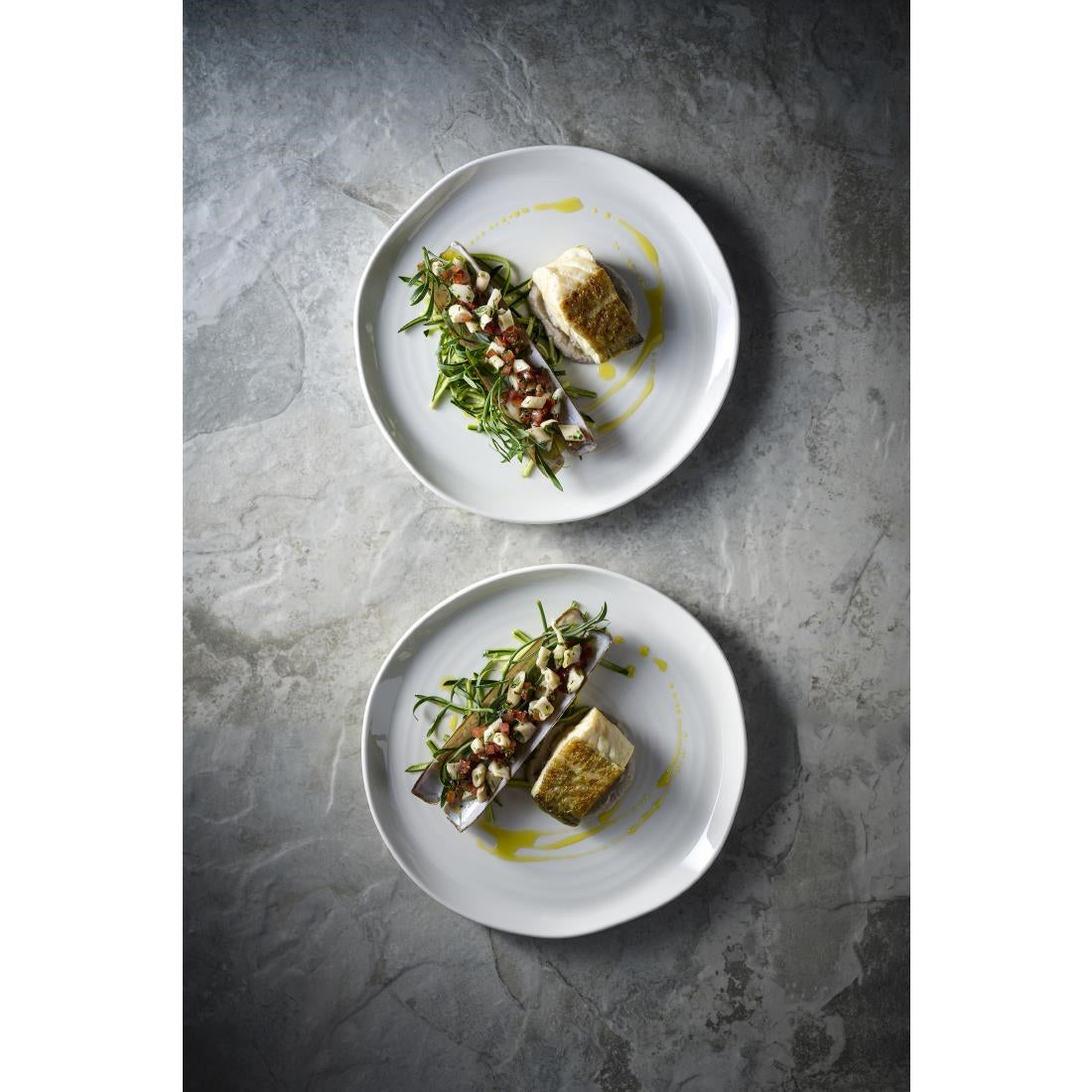 HY974 Churchill Envisage White Natural Plates 220mm (Pack of 6)
