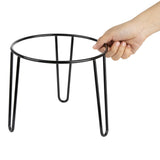 HY984 Olympia Non-Slip Riser Round Black Wire 210x180mm