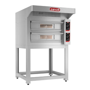 Zanolli EP70 4/MC Double Deck Electric Pizza Oven with Stand Single Phase