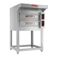 Zanolli EP70 4/MC Double Deck Electric Pizza Oven with Stand Three Phase