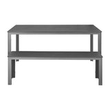 HZ020 - Bolero Valletta Grey Slatted Outdoor Table 1560mm