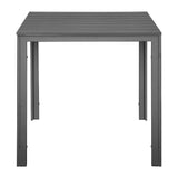 HZ021 - Bolero Valletta Grey Slatted Outdoor Table 780mm