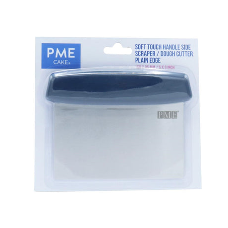 HZ036 - PME Soft Touch Handle Side Scrapers Plain Edge and Dough Scraper 150mm