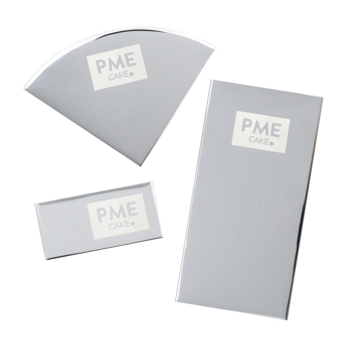 HZ038 - PME Mini Flexible Icing Side Scrapers (Pack 3)