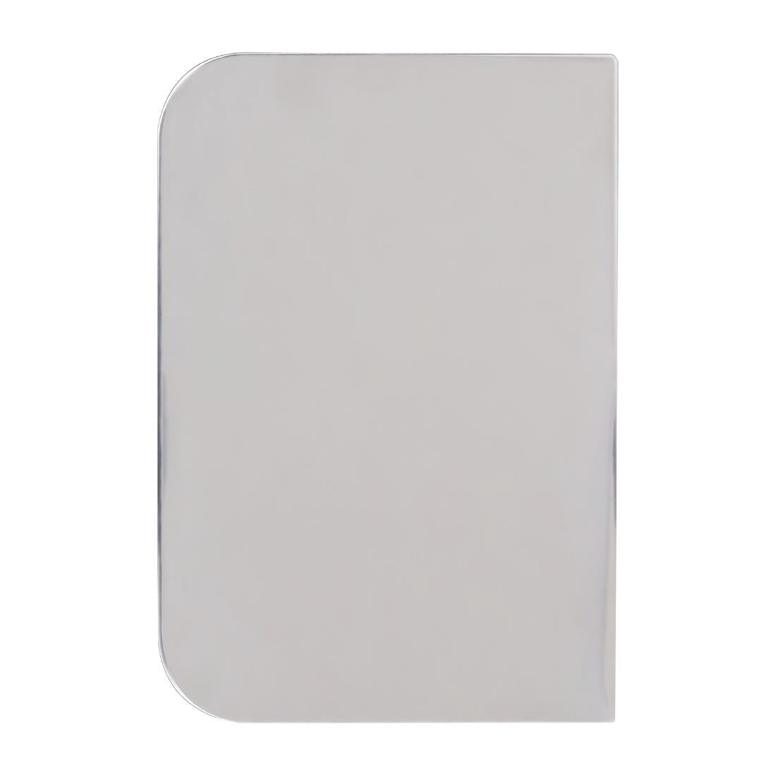 HZ039 - PME Side Scraper Stainless Steel Plain 126x88mm