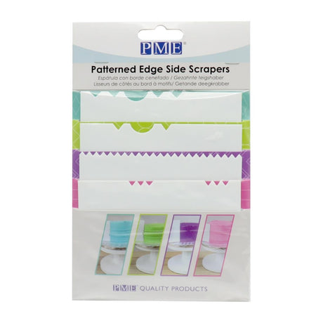 HZ040 - PME Side Scrapers Patterned Edge Plastic (Pack 4)