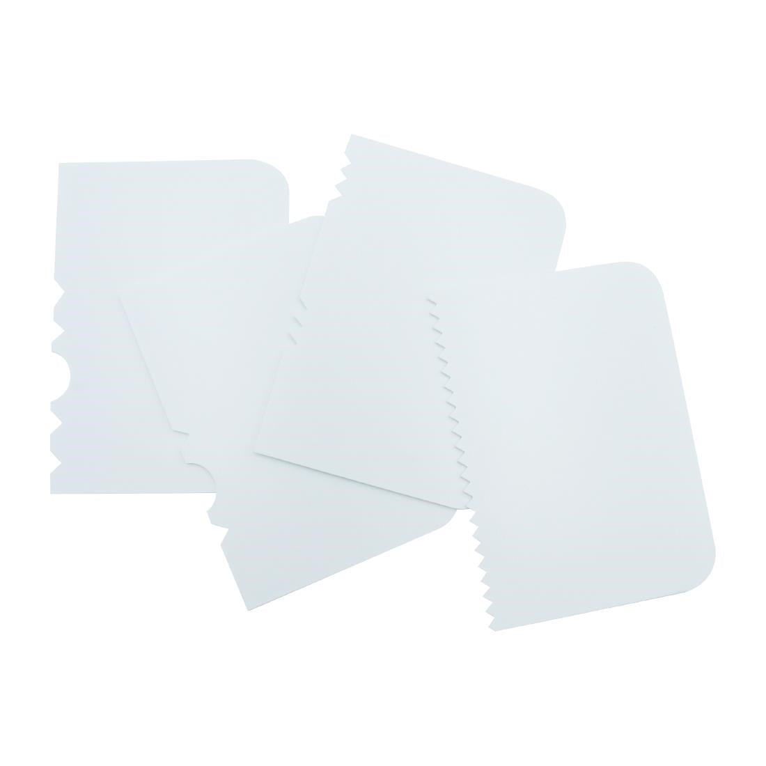 HZ040 - PME Side Scrapers Patterned Edge Plastic (Pack 4)