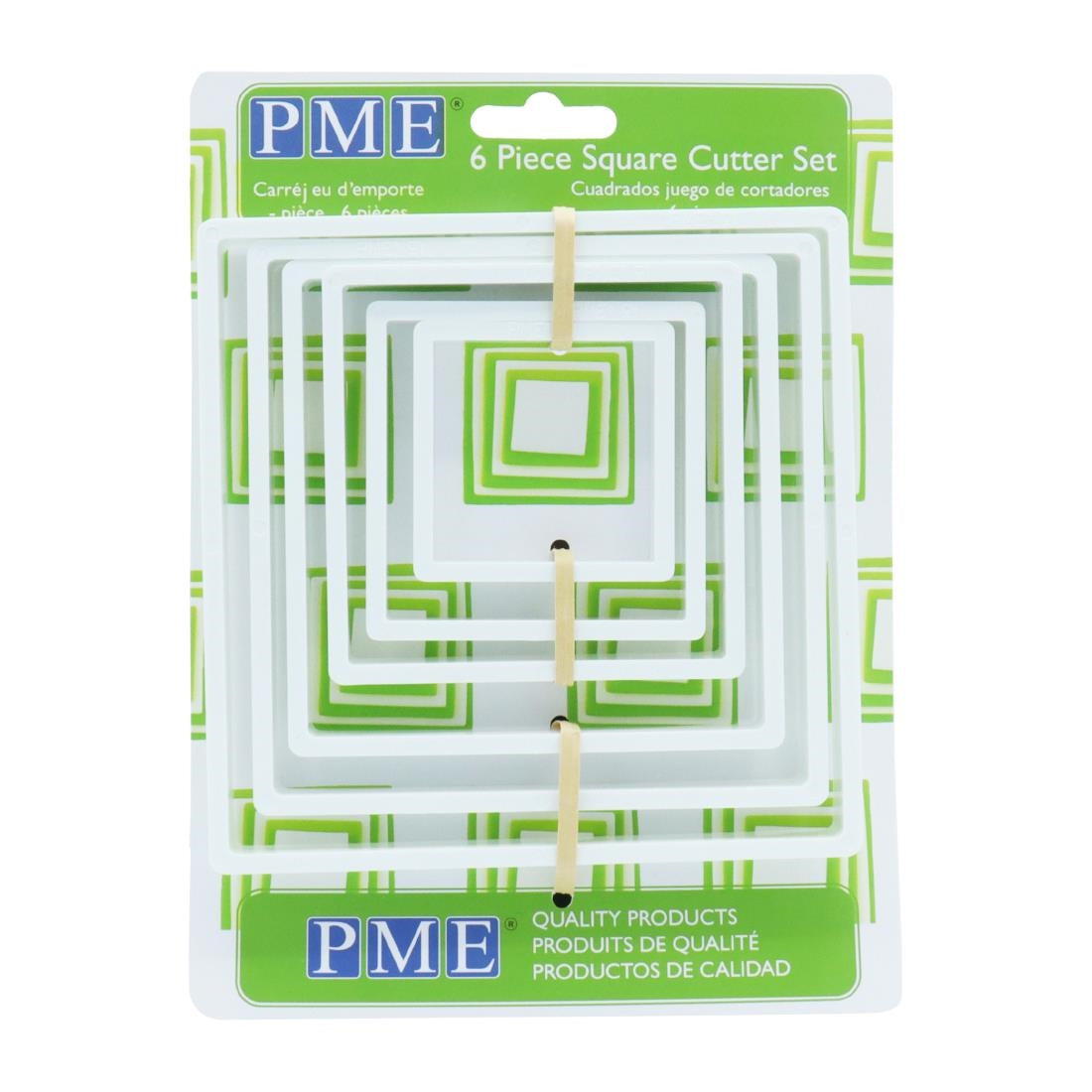 HZ043 - PME Classic Square Cutter (Pack 6)