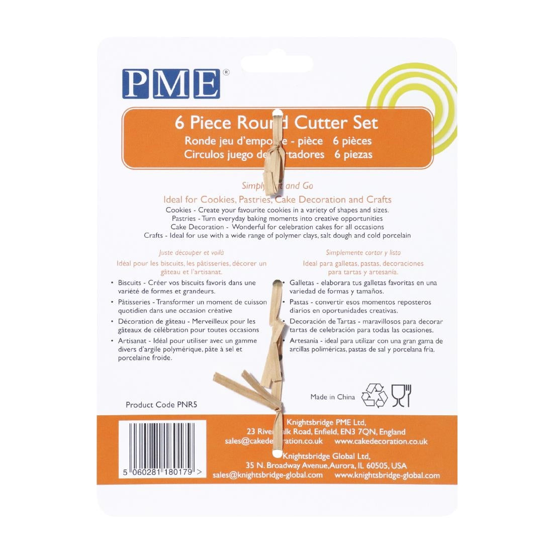 HZ046 - PME Classic Round Cutter (Pack 6)