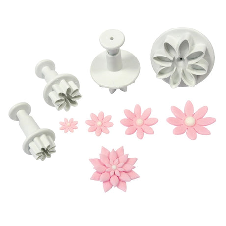 HZ048 - PME Floral Daisy Plunger Cutter Marguerite (Pack 4)