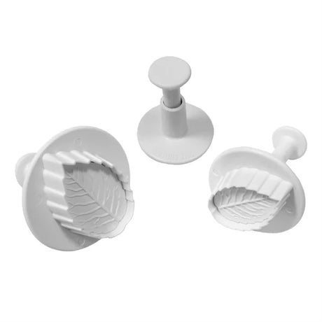 HZ049 - PME Foliage Veined Rose Leaf Plunger Cutter (Pack 3)