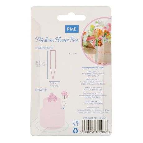 HZ058 - PME Medium Flower Pics (Pack 12)