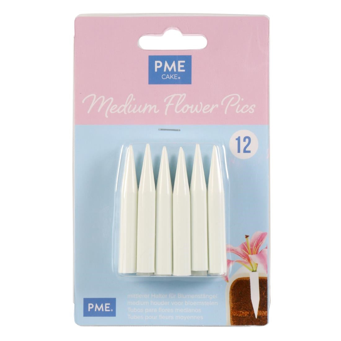 HZ058 - PME Medium Flower Pics (Pack 12)