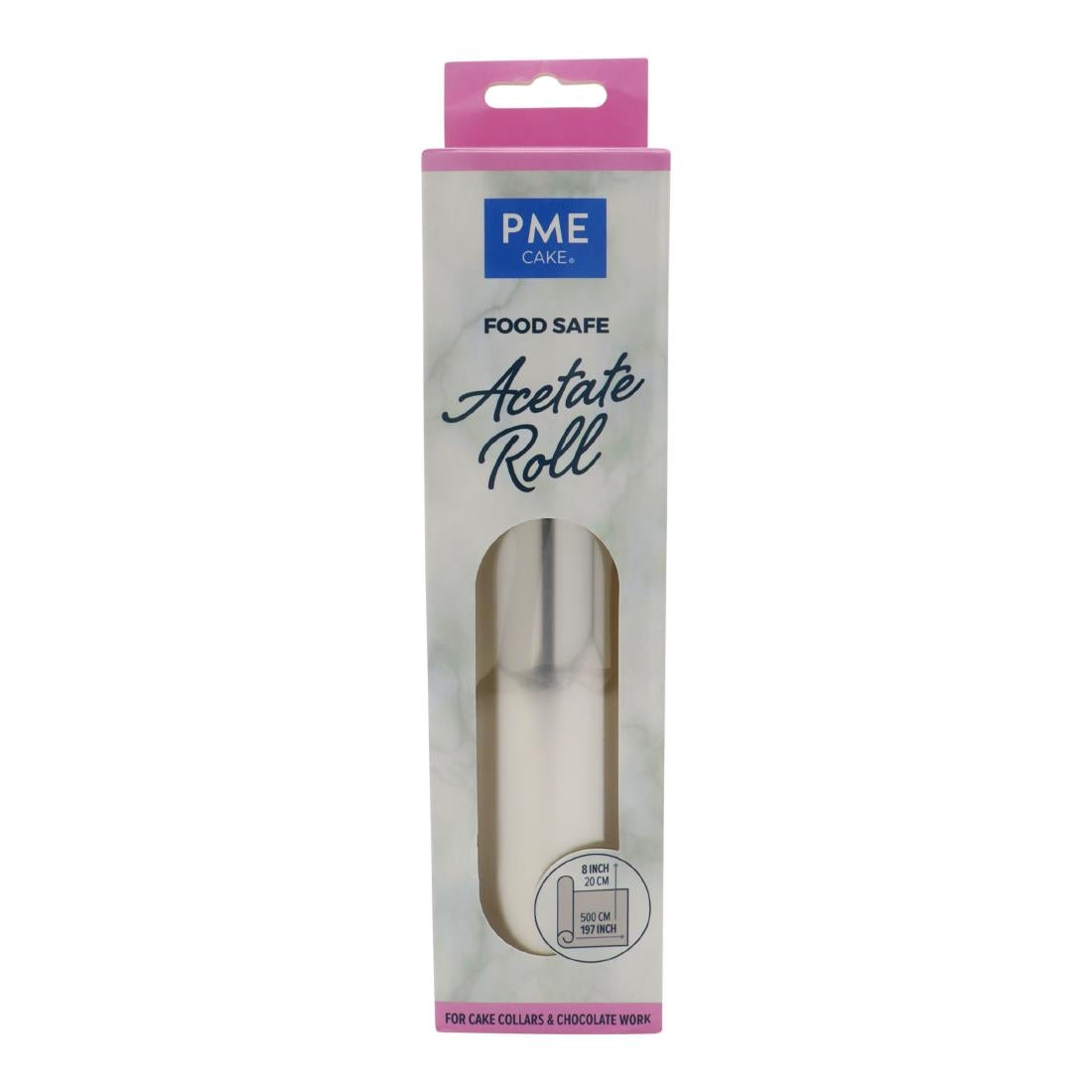 HZ059 - PME Food Safe Acetate 5 Meter Roll 200mm