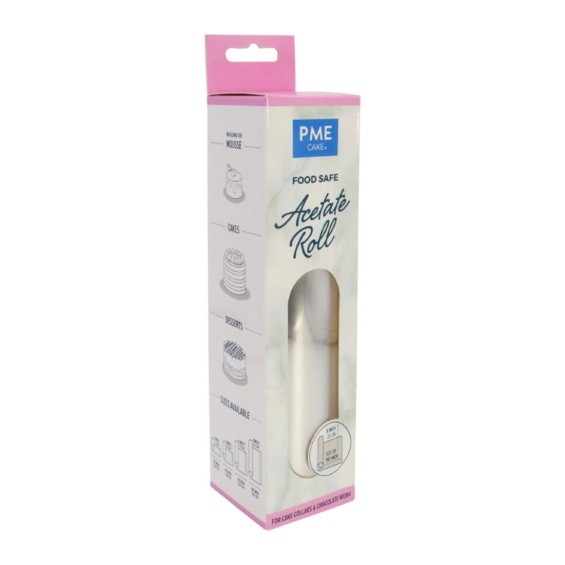 HZ059 - PME Food Safe Acetate 5 Meter Roll 200mm