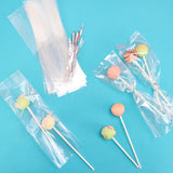 HZ061 - PME Cake Pop Bags with Silver Ties 254x76mm (Pack 25)