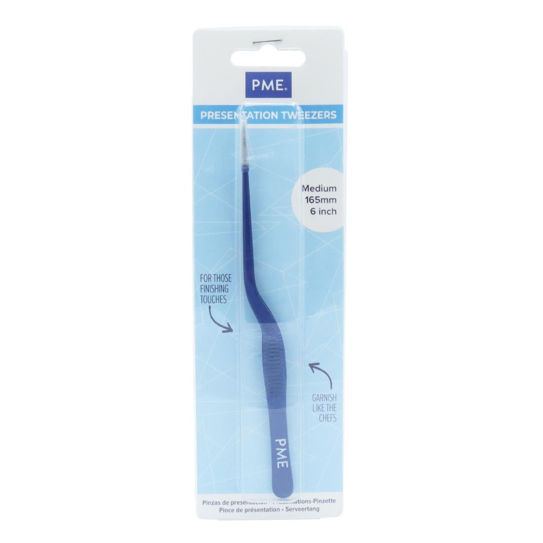 HZ065 - PME Medium Presentation Tweezers 165mm