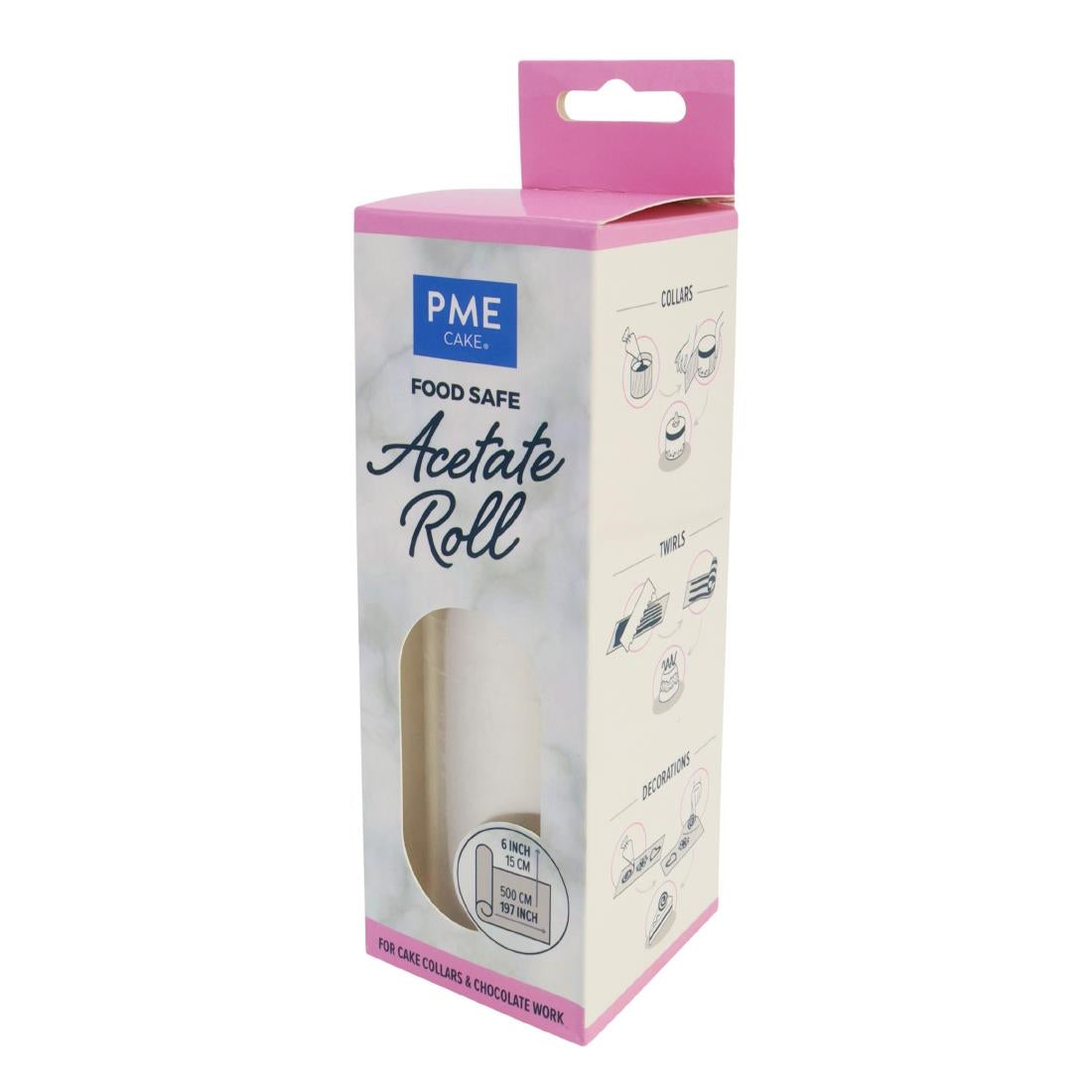 HZ067 - PME Food Safe Acetate 5 Meter Roll 150mm