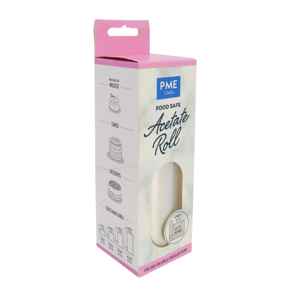 HZ067 - PME Food Safe Acetate 5 Meter Roll 150mm