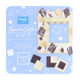 HZ072 - PME Square Stainless Steel Cutters (Pack 19)