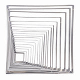 HZ072 - PME Square Stainless Steel Cutters (Pack 19)
