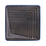HZ072 - PME Square Stainless Steel Cutters (Pack 19)